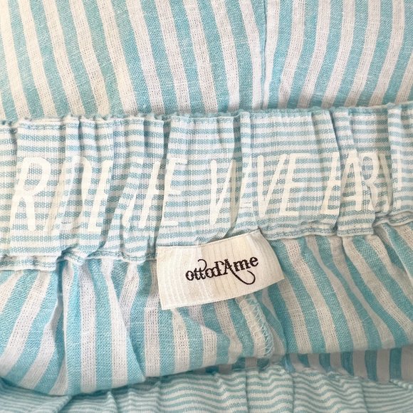 New Linen European High Rise Shorts Casual Summer Elastic Waisted Made In Italy - Picture 8 of 12